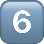 keycap: 6 for Apple platform