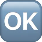 OK button עבור פלטפורמת Apple