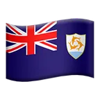 flag: Anguilla for Apple-plattformen
