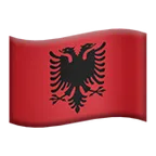 flag: Albania för Apple-plattform
