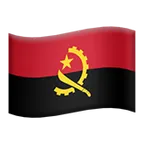 flag: Angola لمنصة Apple