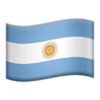 Apple प्लेटफ़ॉर्म के लिए flag: Argentina