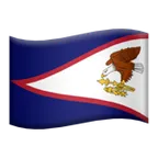 flag: American Samoa για την πλατφόρμα Apple