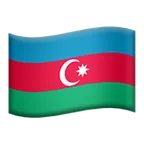 flag: Azerbaijan for Apple-plattformen