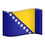 flag: Bosnia & Herzegovina för Apple-plattform