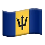 flag: Barbados för Apple-plattform