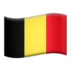 flag: Belgium لمنصة Apple