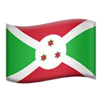 flag: Burundi для платформи Apple