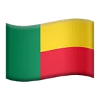 flag: Benin لمنصة Apple
