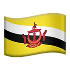flag: Brunei para la plataforma Apple