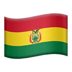 flag: Bolivia لمنصة Apple