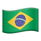 flag: Brazil لمنصة Apple