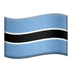 flag: Botswana för Apple-plattform