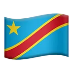 flag: Congo - Kinshasa pentru platforma Apple