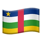 flag: Central African Republic per la piattaforma Apple