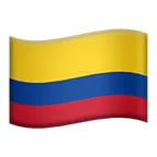 flag: Colombia para la plataforma Apple