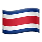 Apple platformon a(z) flag: Costa Rica képe