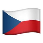 flag: Czechia voor Apple platform