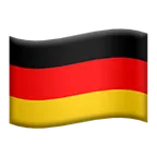 flag: Germany for Apple platform