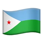flag: Djibouti för Apple-plattform