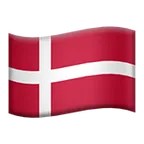 flag: Denmark for Apple-plattformen