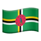 flag: Dominica för Apple-plattform