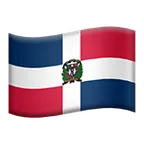 flag: Dominican Republic voor Apple platform