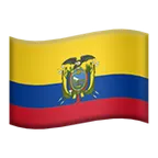 flag: Ecuador สำหรับแพลตฟอร์ม Apple