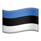 flag: Estonia voor Apple platform