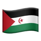 flag: Western Sahara για την πλατφόρμα Apple