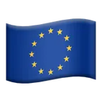Apple প্ল্যাটফর্মে জন্য flag: European Union
