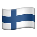 flag: Finland para la plataforma Apple