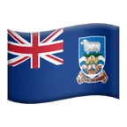 flag: Falkland Islands pour la plateforme Apple