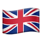 flag: United Kingdom untuk platform Apple