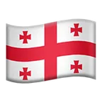 flag: Georgia for Apple-plattformen