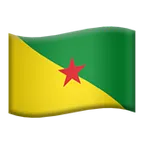 Apple प्लेटफ़ॉर्म के लिए flag: French Guiana