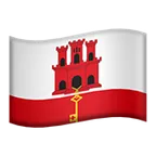 flag: Gibraltar för Apple-plattform