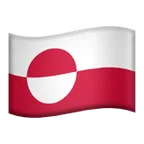 Apple प्लेटफ़ॉर्म के लिए flag: Greenland