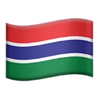 flag: Gambia för Apple-plattform