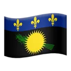 flag: Guadeloupe voor Apple platform