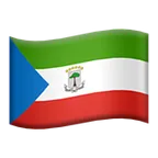 flag: Equatorial Guinea لمنصة Apple