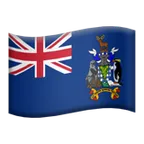 flag: South Georgia & South Sandwich Islands för Apple-plattform
