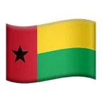Apple प्लेटफ़ॉर्म के लिए flag: Guinea-Bissau