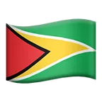 flag: Guyana för Apple-plattform