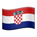 flag: Croatia för Apple-plattform