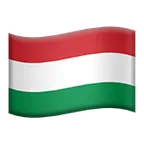 Apple प्लेटफ़ॉर्म के लिए flag: Hungary