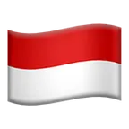 Apple platformu için flag: Indonesia
