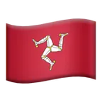 flag: Isle of Man för Apple-plattform