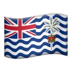 flag: British Indian Ocean Territory voor Apple platform