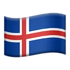 flag: Iceland untuk platform Apple
